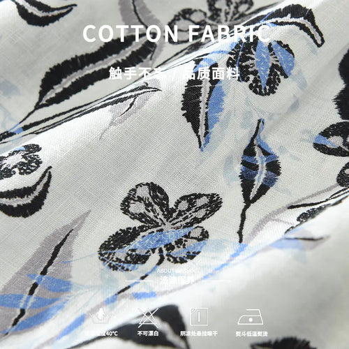 Men's Casual Short Sleeve Linen Shirt - Japanese Style