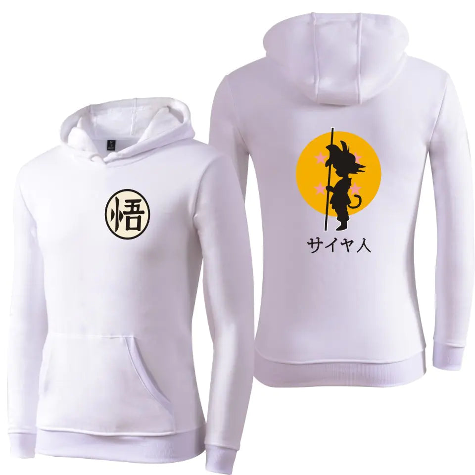 Dragon Ball Z Cartoon Design Unisex Fleece Hoodie with
