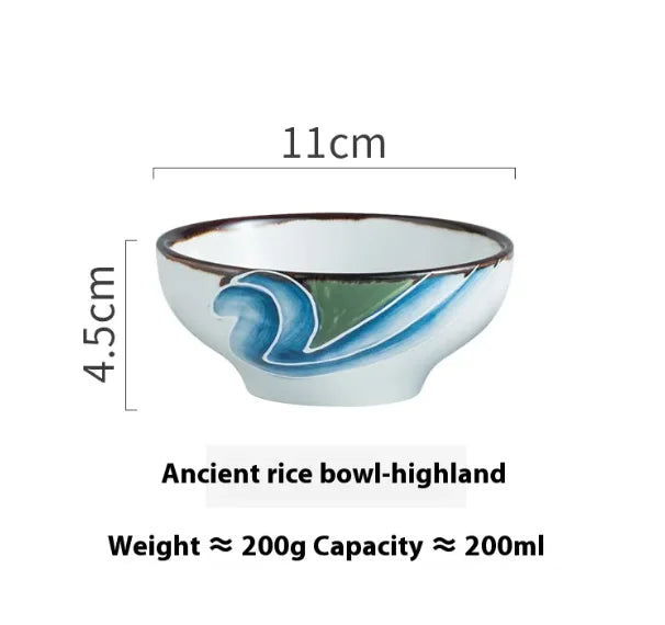 Personality Retro Ceramic Rice Bowl