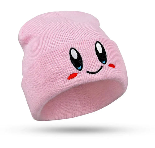Pack of 2 Kirby Beanie Hats for Men Anime Merch Kirby Accessories Anime Hats for Womens Beanies Cute Kirby Pink Gifts Adult Kirby Cute Beanie Merch Kawaii Hats Winter Things Halloween Winter Hat