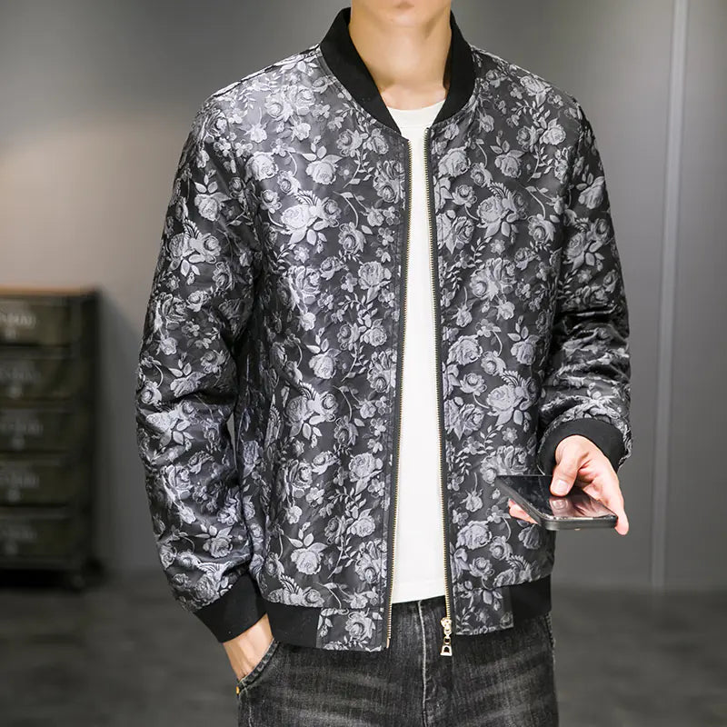 Men's Embroidered Jacquard Autumn Fashion Jacket