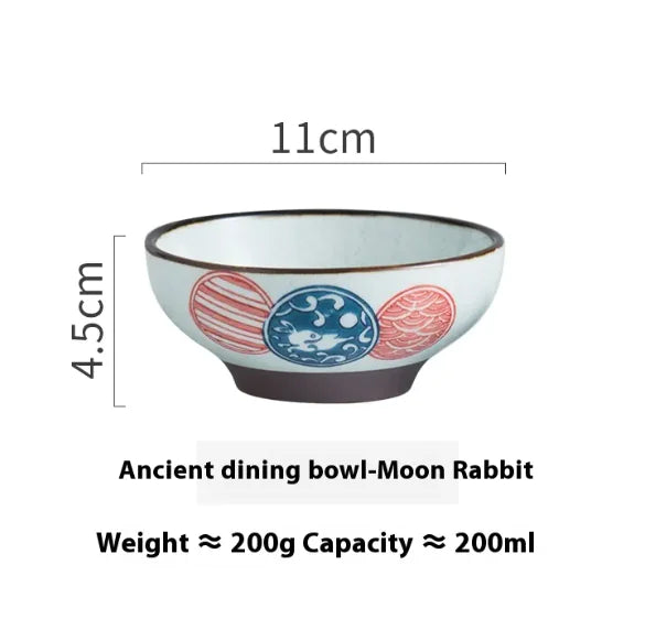 Personality Retro Ceramic Rice Bowl