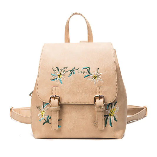 Embroidered Women's Backpack