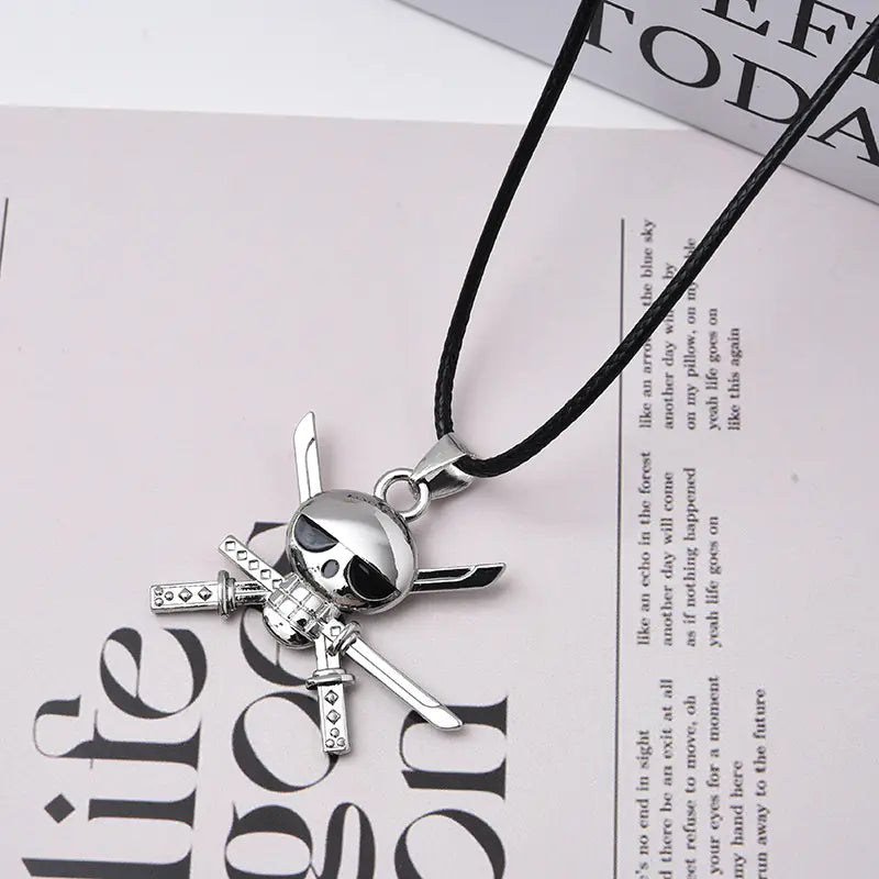 One Piece Luffy Straw Hat Pendant Necklace