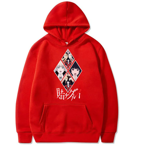 Kakegurui Printed Loose Fit Hoodie Sweatshirt