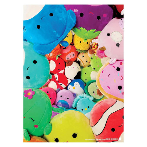 Squishmallows “Share My Squad” 1000 Piece Jigsaw Puzzle | Collectible Puzzle Artwork Featuring Cam The Cat Puff The Penguin and More | Officially-Licensed Squishmallows Puzzle & Merchandise