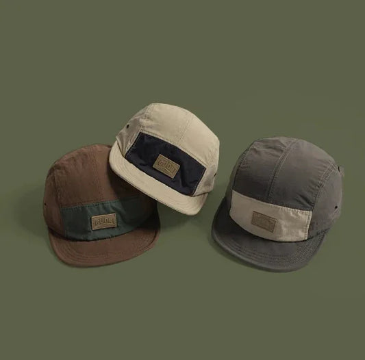 Japan Style Five Panel Cap - Vintage Color Outdoor (One Piece)