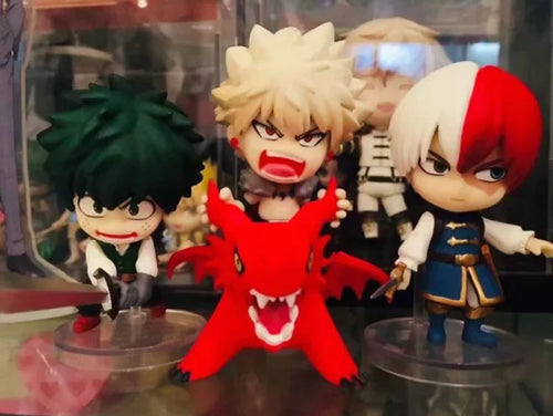 6pcs/set My Hero Academia Midoriya Izuku Bakugou Katsuki Bok Todoroki Shoto Anime Figurine Model Collection