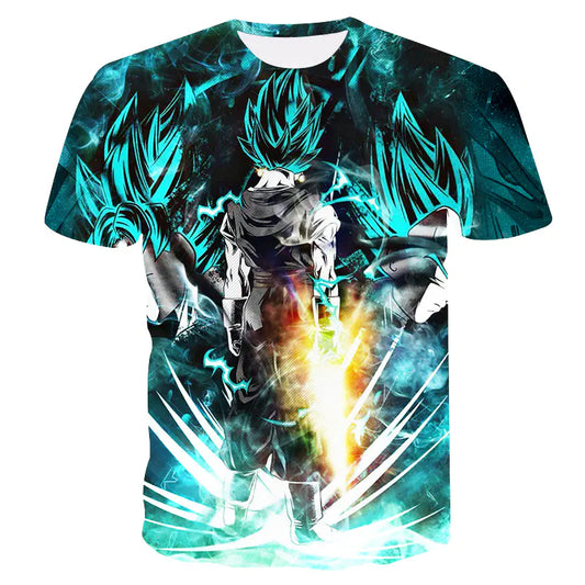 Dragon Ball Goku 3D Men's Short Sleeve T-Shirt