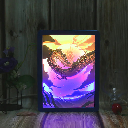 Chinese Style Anime Night Light - 3D Dragon Shadow Lamp