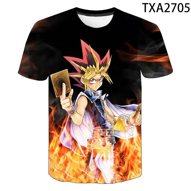 New Summer Yu Gi Oh 3D Printed Casual T-Shirt
