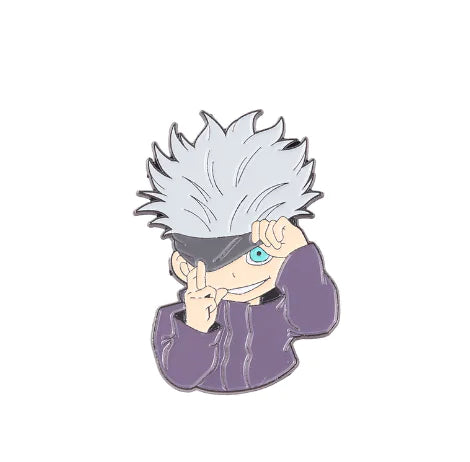 Jujutsu Kaisen Brooch - Anime Cartoon Metal Pin (One)