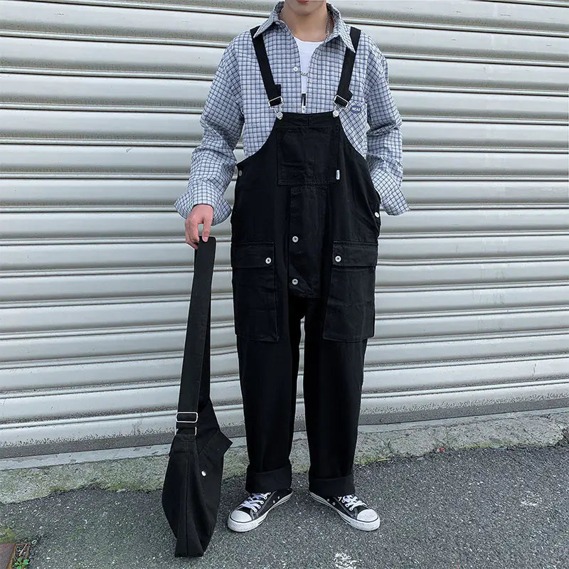 Loose Japanese Overalls Jumpsuit
