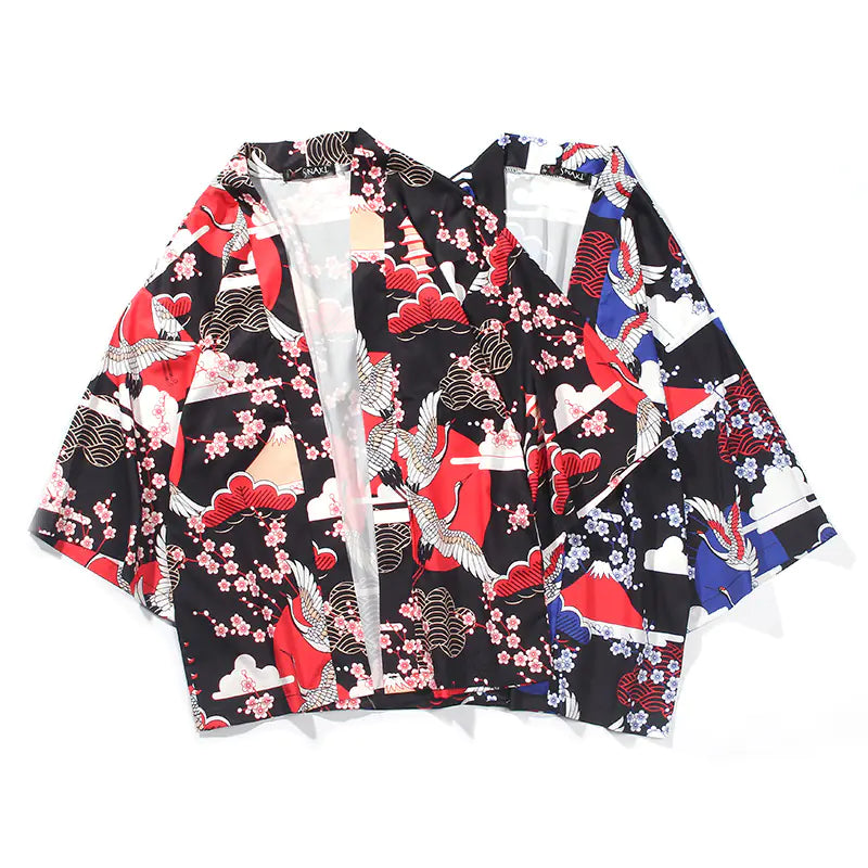 Vintage Hanfu Couples Cardigan with Three-Quarter Sleeves