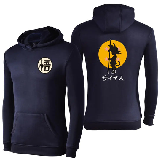 Dragon Ball Z Cartoon Design Unisex Fleece Hoodie with