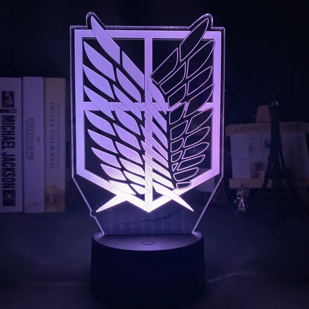 Customized LED Touch Lamp - Attack on Titan Design