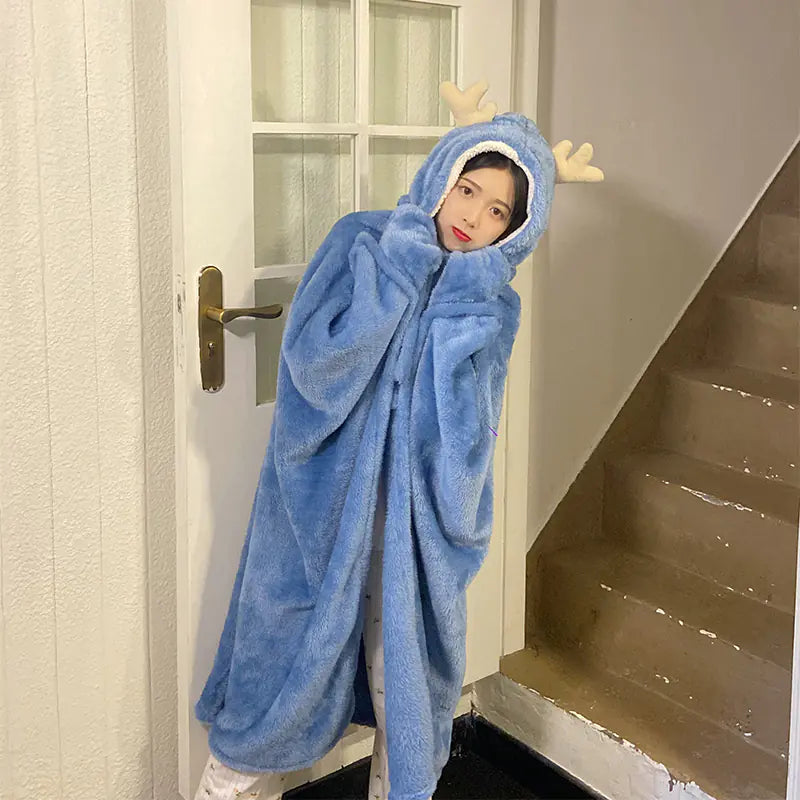 Winter Warm Shawl Blanket Cloak for Women