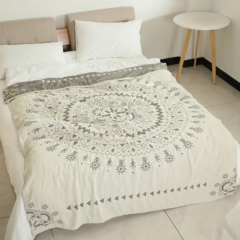 2019 New Japan Four-Layer Thick Cotton Blanket