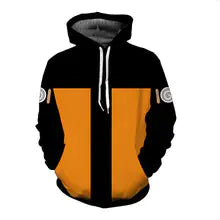 Hoodie with 3D Naruto Print
