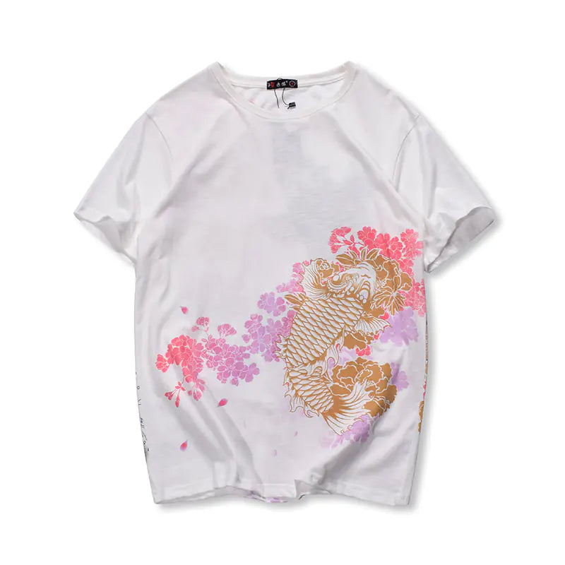 Japanese Style Embroidered T-Shirt for Men (Couple's)