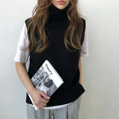 Super Large Harajuku Anime Knit Vest Fashion