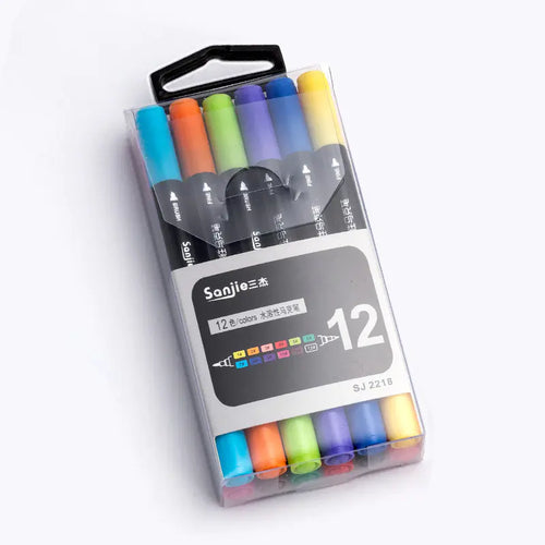 Dual-Head Watercolor Markers for Art and Doodling