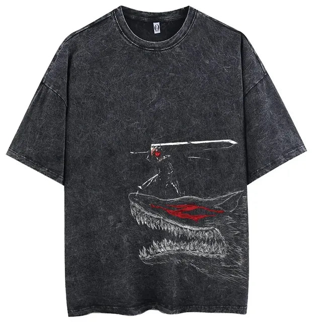Retro Vintage Anime Graphic Hip Hop T-Shirt for Women