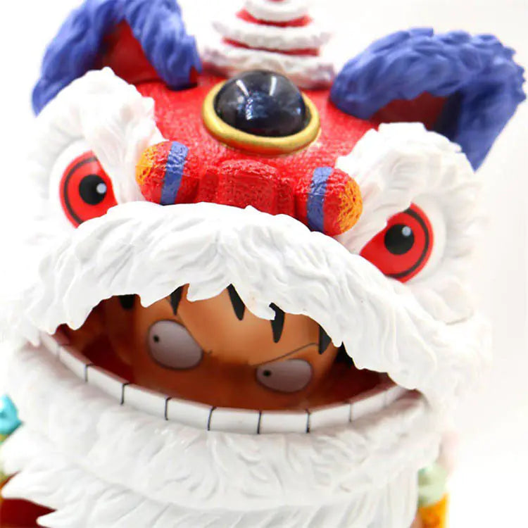 One Piece Luffy Lion Dance GK Figure (Boxed Collectible)