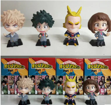 Anime My Hero Academia 4pcs Set Katsuki Bakugo Figurine Model Collection
