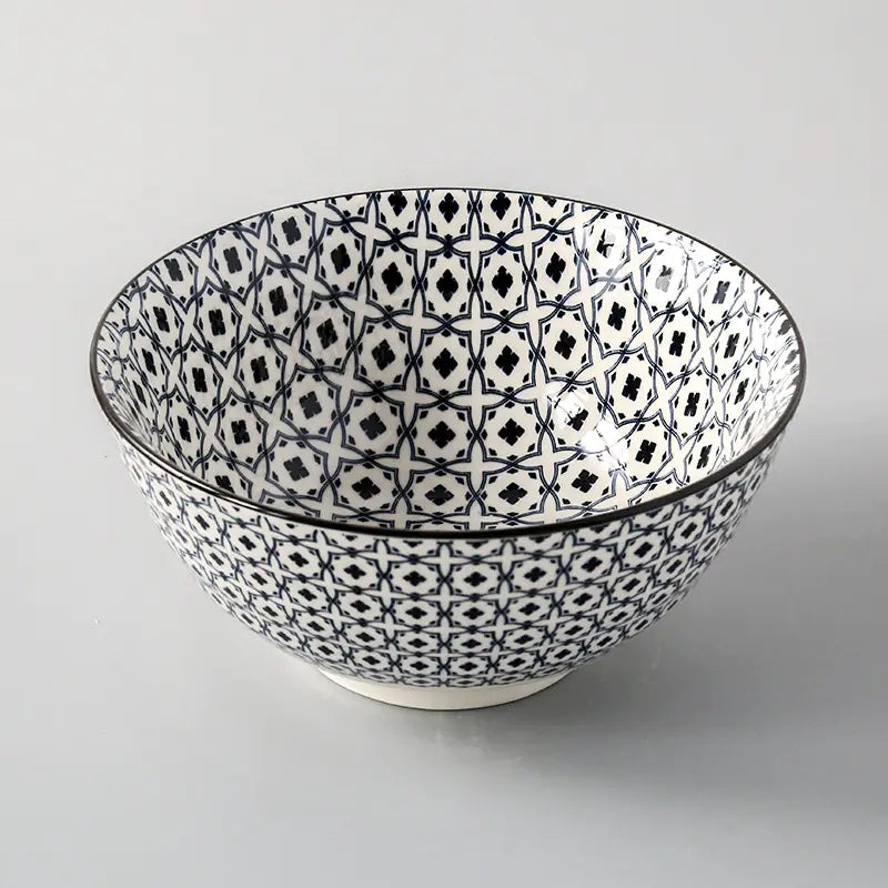 Japanese Style 8-Inch Ceramic Ramen Soup Bowl