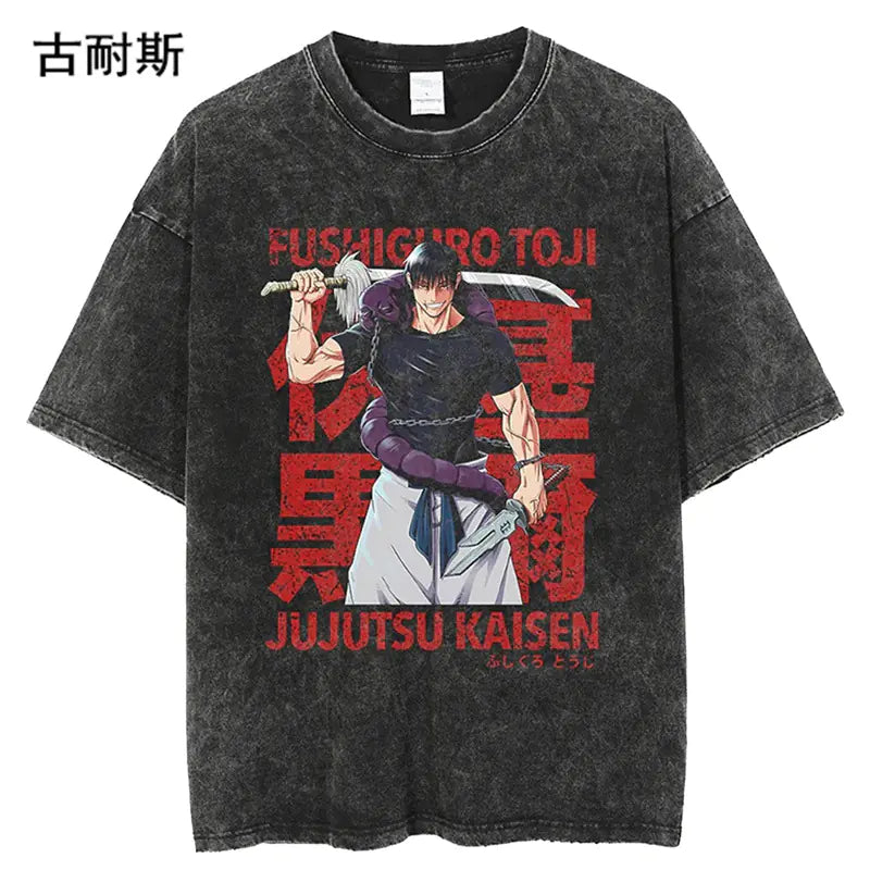 Vintage Loose-Fit Short Sleeve T-Shirt for Men