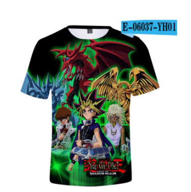 New Summer Yu Gi Oh 3D Printed Casual T-Shirt