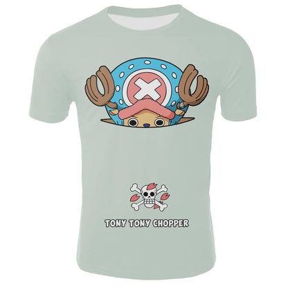 Anime One Piece Cosplay 3D Printed T-Shirts for All