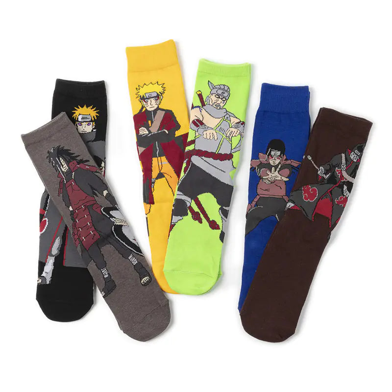 Cartoon Ninja Cotton Socks for Men - Trendy Wholesale