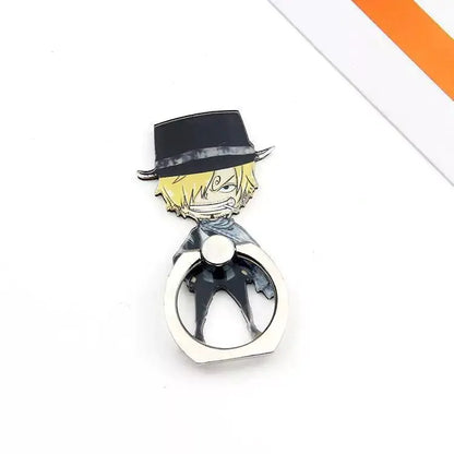 Mobile Phone Ring Holder - Creative Anime One Piece Design
