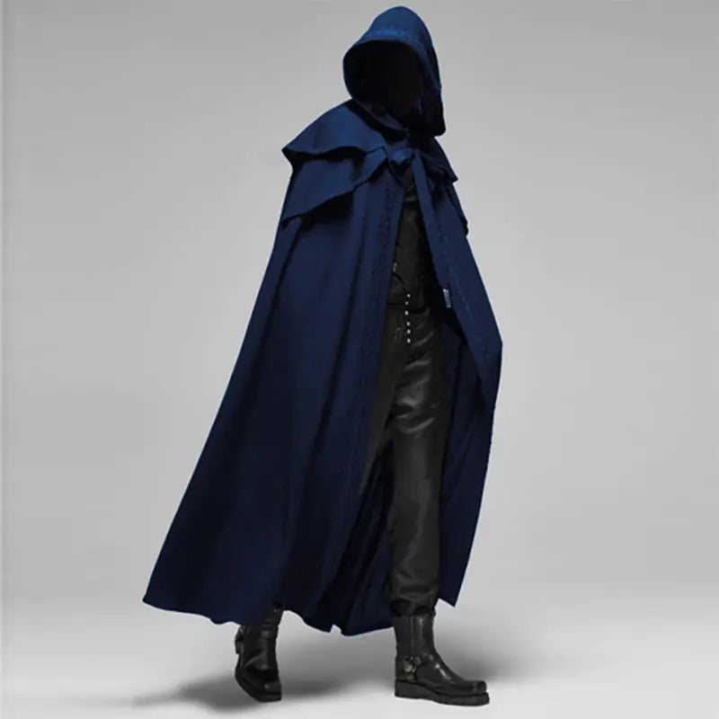 Samurai Wizard Hooded Cape Cloak Costume