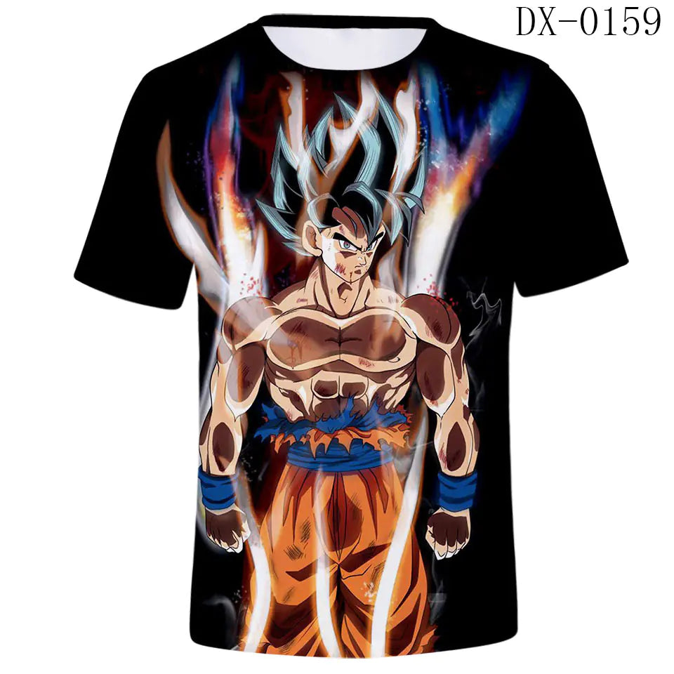 Dragon Ball Anime Series 3D Short Sleeve T-Shirt