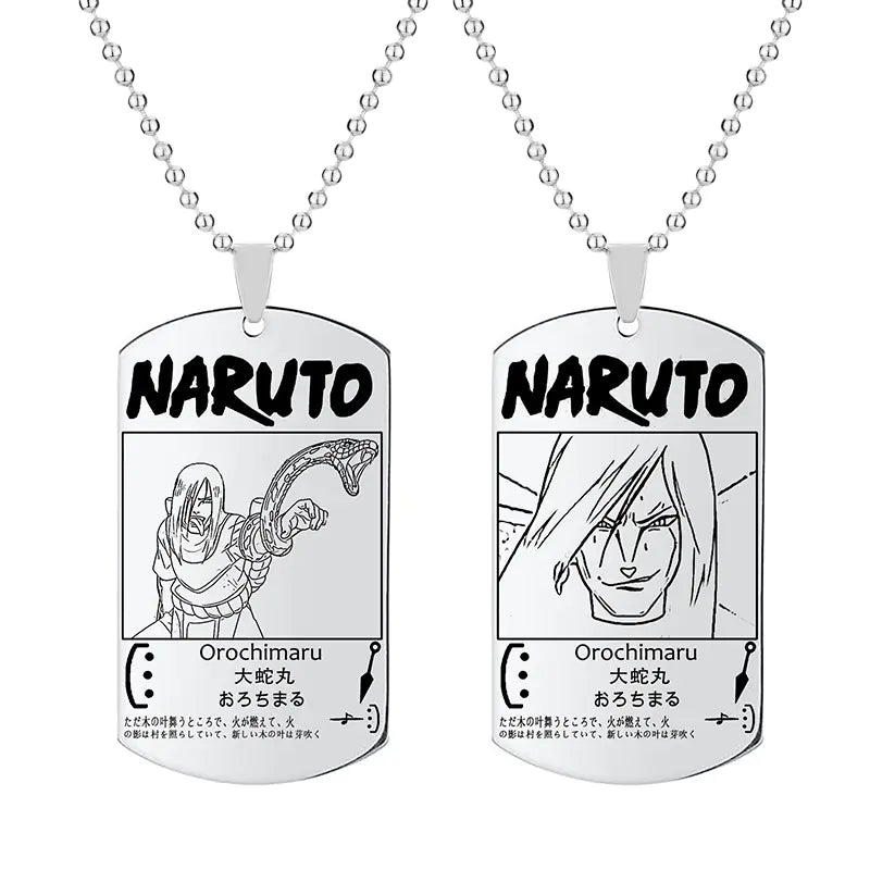 Anime Naruto Necklace with Keychain Pendant Gift