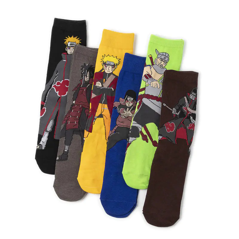 Cartoon Ninja Cotton Socks for Men - Trendy Wholesale