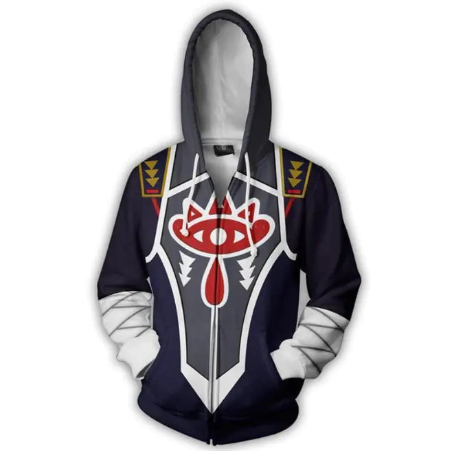 Anime Hoodie with Zipper - Fullmetal Alchemist Design