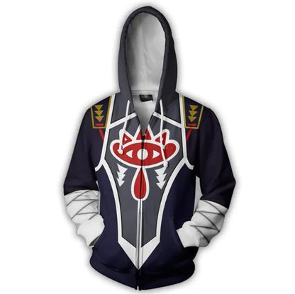 Anime Hoodie with Zipper - Fullmetal Alchemist Design