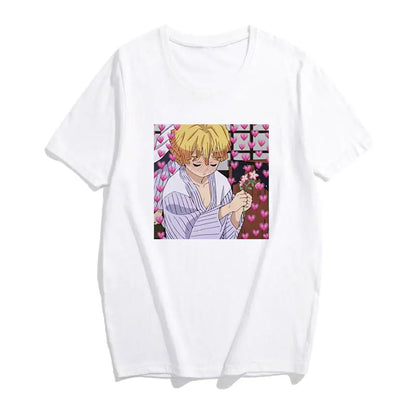 Demon Slayer Graphic Print Short Sleeve T-Shirt