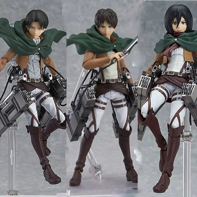 Attack on Titan Mikasa, Eren & Levi Action Figures Set