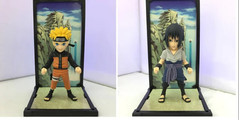 Bandai Tamashii Nations Buddies  NARUTO UZUMAKI and UCHIHA SASUKE ,Anime Figurine Display, Collectible Statue Decor