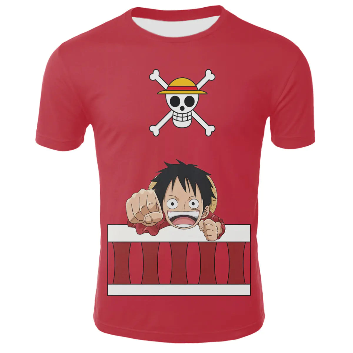Anime One Piece Cosplay 3D Printed T-Shirts for All