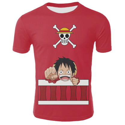 Anime One Piece Cosplay 3D Printed T-Shirts for All