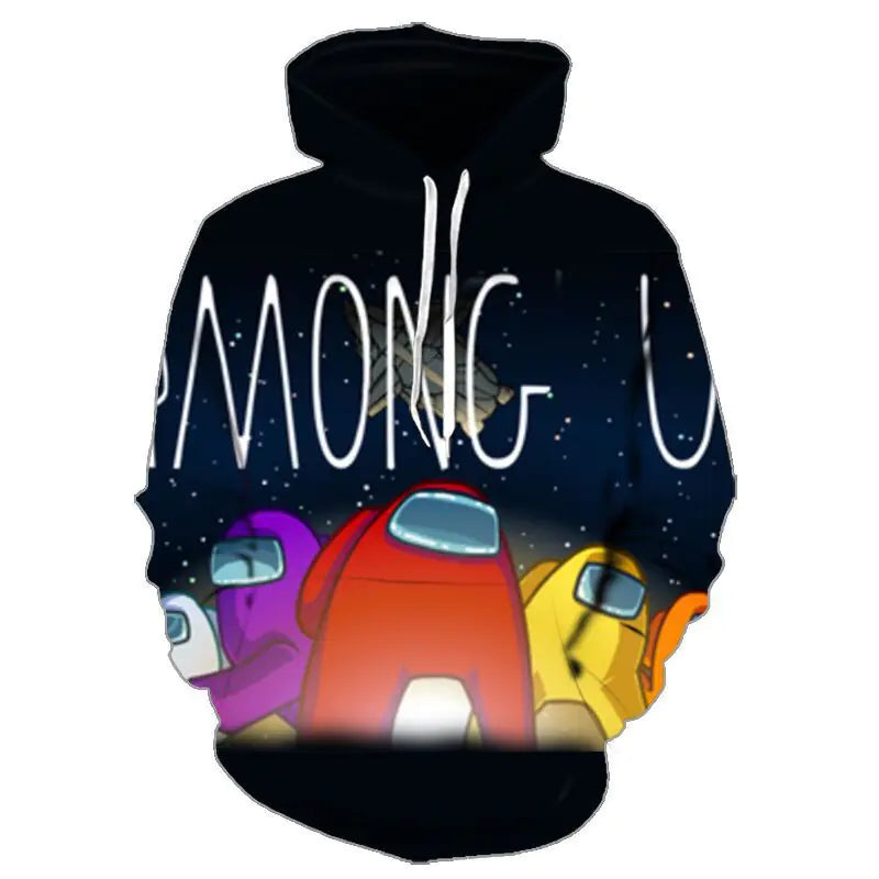 Futuristic 3D Printed Hoodie for Adults and Kids