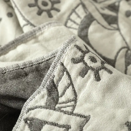 2019 New Japan Four-Layer Thick Cotton Blanket