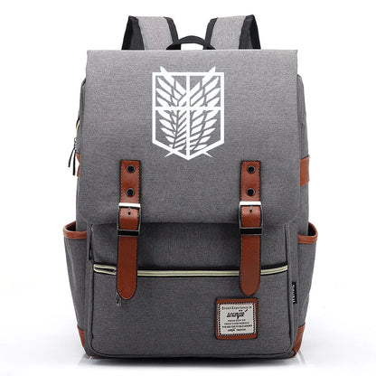 Attack on Titan Anime Backpack for Students, Unisex