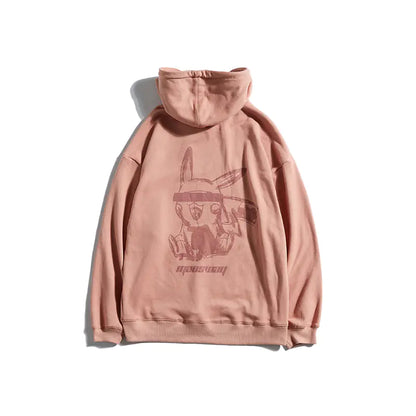 Men's Pikachu Print Hoodie - Casual Oversized Sweatshirt